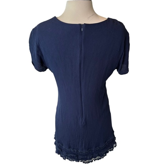 Lulus Sheath Dress Womens Knee Length Short Sleeve Lightweight Blue Large - Picture 11 of 13